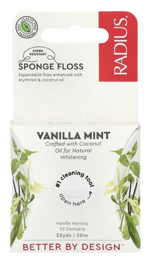 Radius Vanilla Mint Sponge Floss 55 yds 