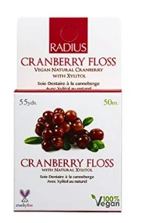 Radius Vegan Antibacterial Cranberry Floss 1 unit