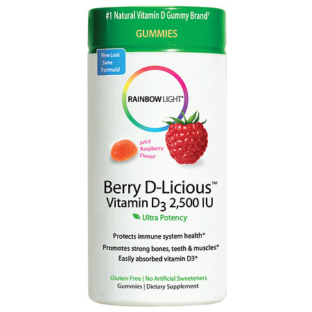 Rainbow Light Berry D-Licious 2,500 IU Vitamin D3 Gummy 50 ct-OUT OF STOCK