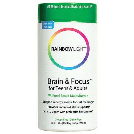 Rainbow Light Brain & Focus Multivitamin for Teens & Adults 90 Mini-Tab-OUT OF STOCK