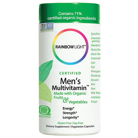 Rainbow Light Certified Organics Mens Multivitamin 120 Cap-OUT OF STOCK
