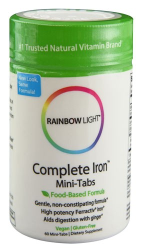 Rainbow Light Complete Iron Mini-Tabs 60 Tab-OUT OF STOCK