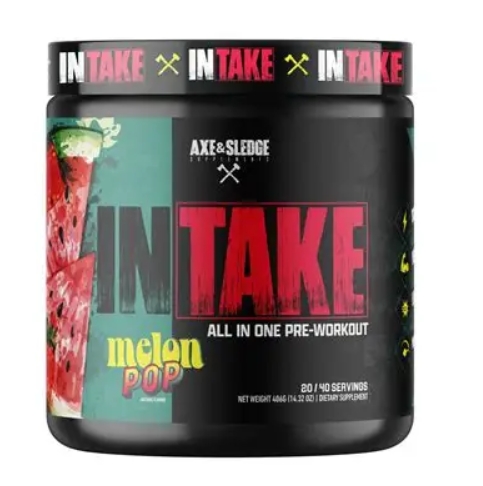 Axe & Sledge INTAKE Pre Workout Melon Pop Flavor 20/40 Servings