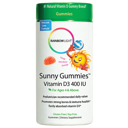 Rainbow Light Sunny Gummies Vitamin D3 400 IU 60 ct-UNAVAILABLE