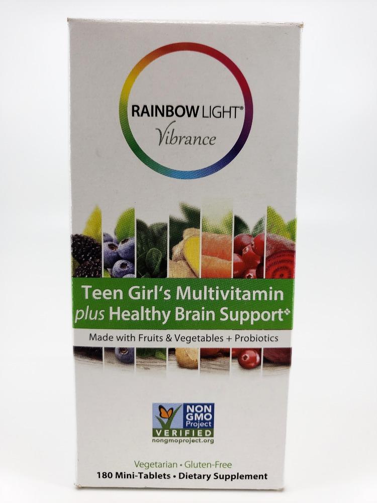 Rainbow Light Vibrance Teen Girl's Multivitamin plus Healthy Brain Support* 180 Mini-tab-UNAVAILABLE