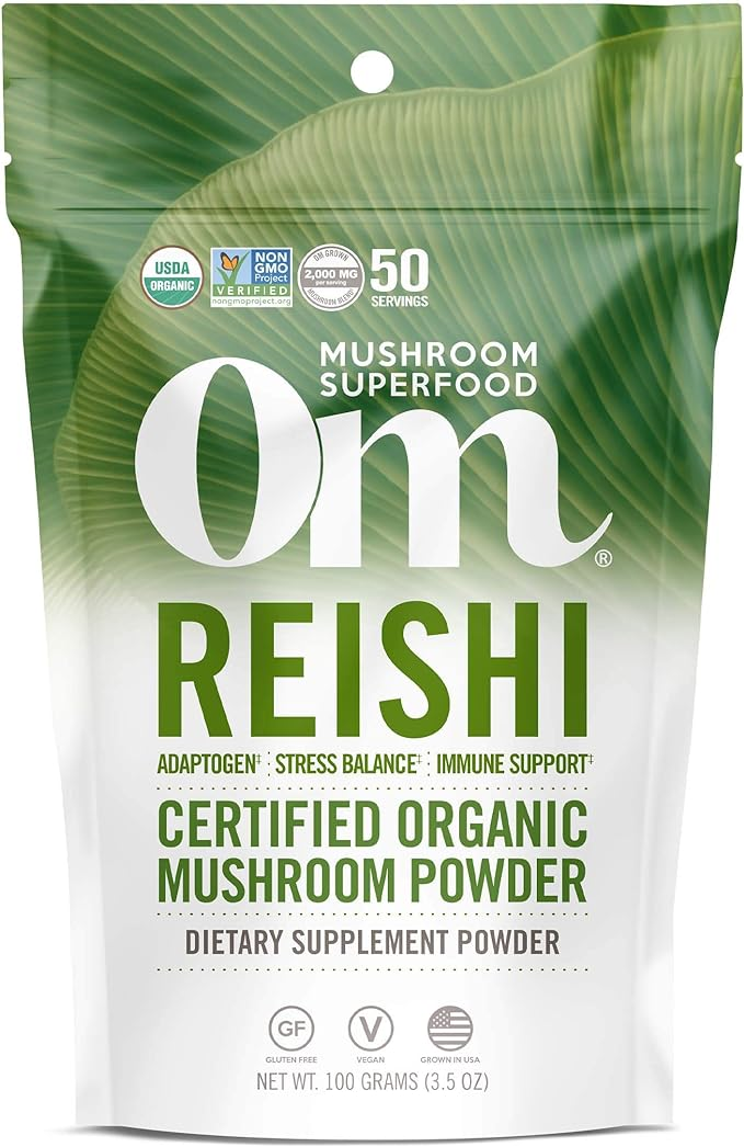 Organic Mushroom Nutrition - Reishi 3.5 oz 50 Servings