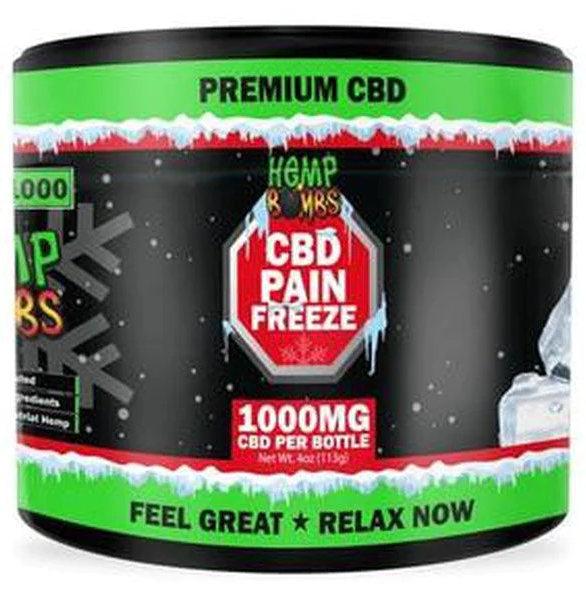 Hemp Bombs - CBD PAIN FREEZE 1000mg 4oz Cream