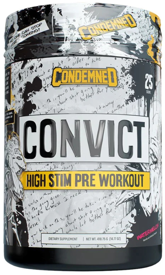 CONDEMNED LABZ - Convict High Stim Pre 50 Servings 300g Watermelon Candy