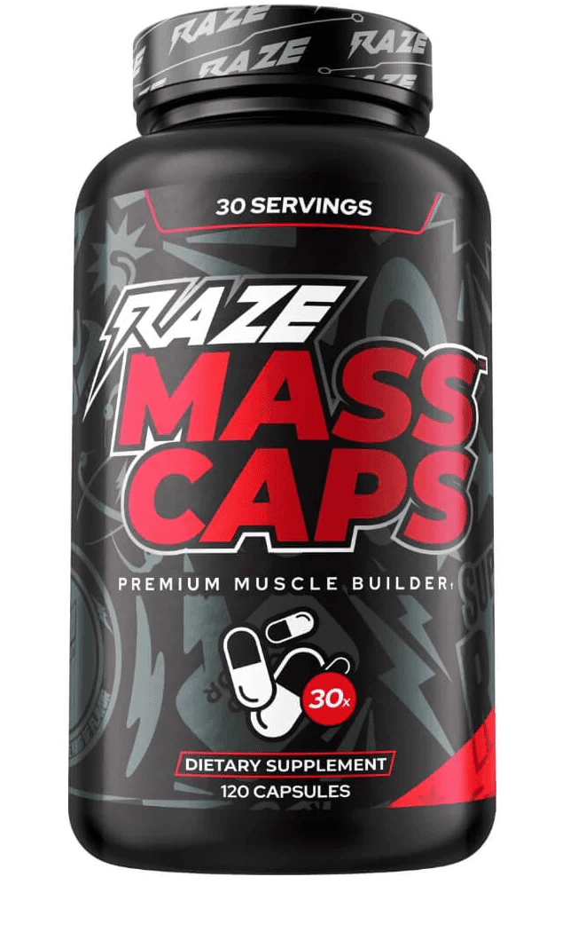 RAZE REPP SPORTS Mass Caps Muscle Builder 120caps