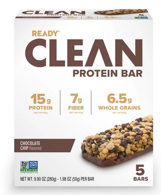 Ready  Clean Protein Bar Chocolate Chip 5 Bars
