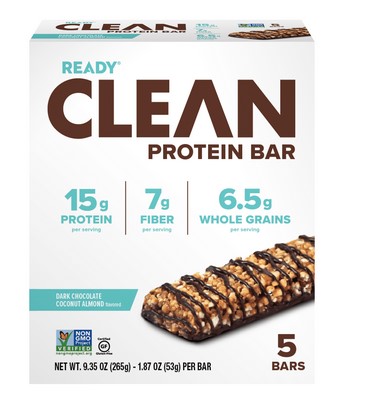 Ready  Clean Protein Bar Dark Chocolate Coconut Almond 5 Bars