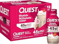 Quest Protein Milkshake 45g Protein 12 pack RTD Strawberry 