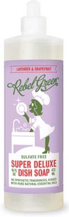 Rebel Green Dish Soap Lavender Grapefruit 16Oz