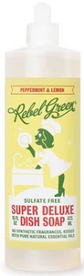 Rebel Green Dish Soap Peppermint Lemon 16Oz