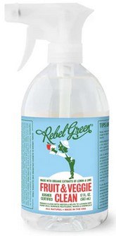 Rebel Green Spray Cleaner Fruit & Veggie 16oz