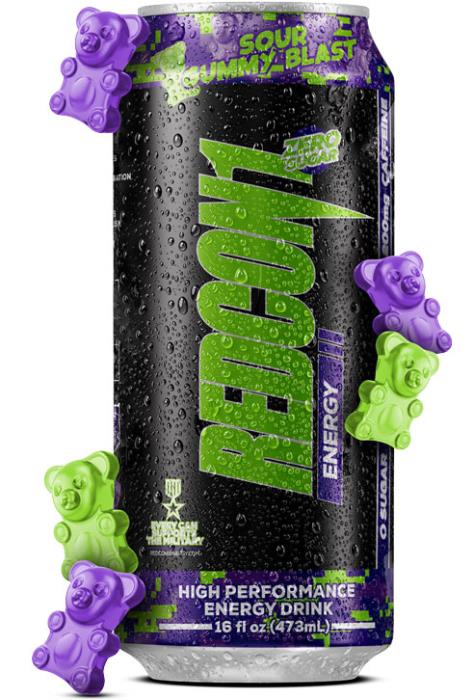 Redcon 1 - Energy Rtd 12/16oz Sour Gummy Blast
