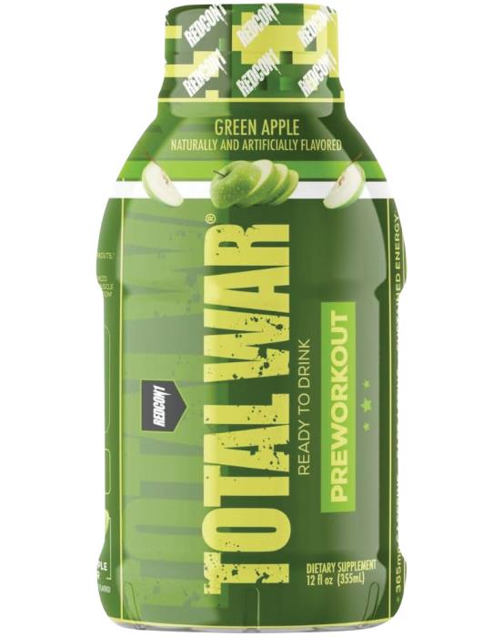 Redcon 1 - Total War RTD 12/12oz Green Apple