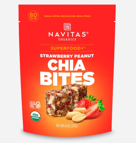 Navitas Super Food + Strawberry Peanut Bites 11 Servings 8oz