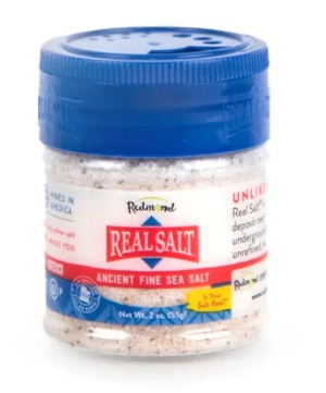 Redmond Trading Company Real Sea Salt -  Organic  Fine 2 oz Shaker