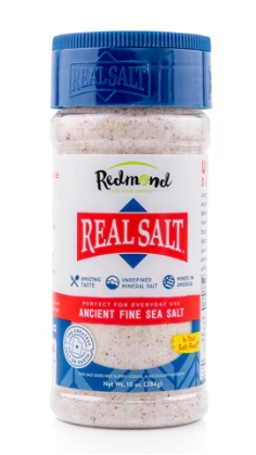 Redmond Trading Company Real Sea Salt - Organic Fine 10 oz shaker