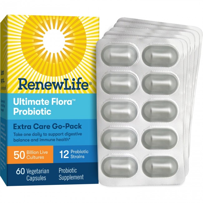 Renew Life Ultimate Flora Extra Care Go Pack 50B 60 Ct
