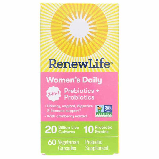 Renew Life Women's Daily Probiotics + Prebiotics 60 Ct