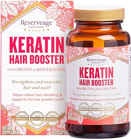 Reserveage Keratin Hair Booster w/ Biotin & Resveratrol  120 cap bovi-OUT OF STOCK