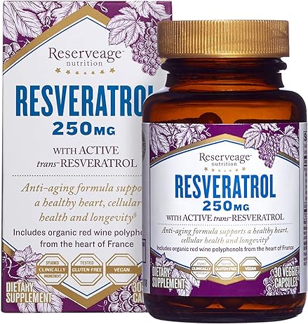 Reserveage Resveratrol 250 mg  30 capsule