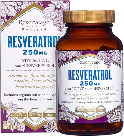 Reserveage Resveratrol 250 mg 60 capsule