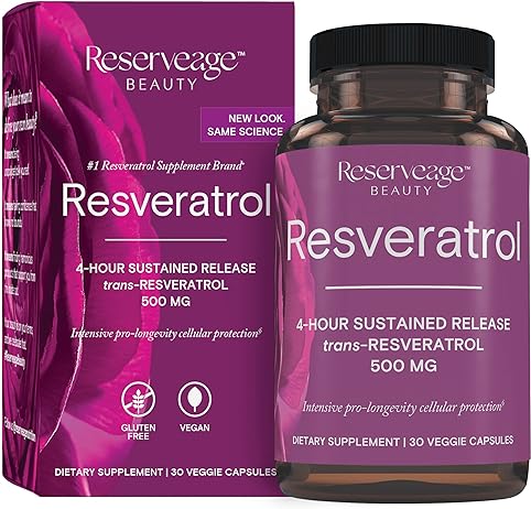 Reserveage Resveratrol 500 mg Sustained Release  30 capsule