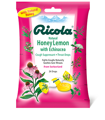 Ricola Cough Drops Echinacea Honey Lemon 3 oz