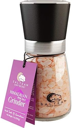 Saltean - Pink Himalayan Salt Grinder 7.39 oz