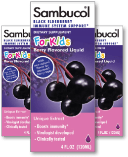 Sambucol - Black Elderbry Syrup,Kids 4 Fz-