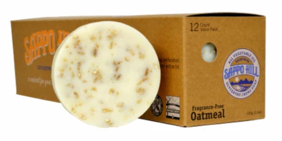 Sappo Hill - Bar Soap 3.5 oz Oatmeal Frag Free (1 ct Bar)