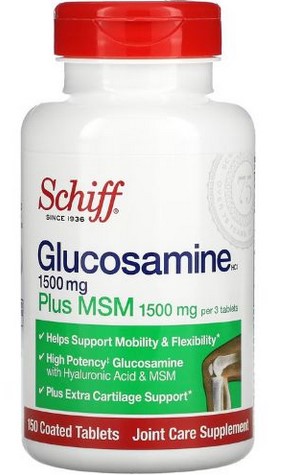 Schiff/Bio Foods Glucosamine MSM 1500mg 150 tablet      TEMPORARILY UNAVAILABLE