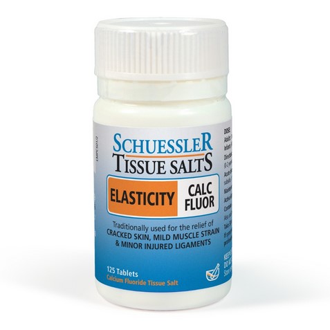 Schuessler Tissue Salts Calc Fluor 6X Elasticity 125 tabs
