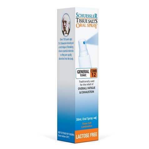 Schuessler Tissue Salts Comb 12 6X General Tonic 30 ml