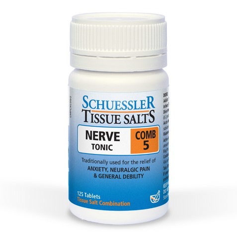 Schuessler Tissue Salts Comb 5 Nerve Tonic 125 tab