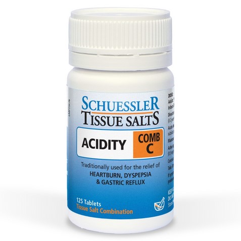 Schuessler Tissue Salts Comb C Acidity 125 tab