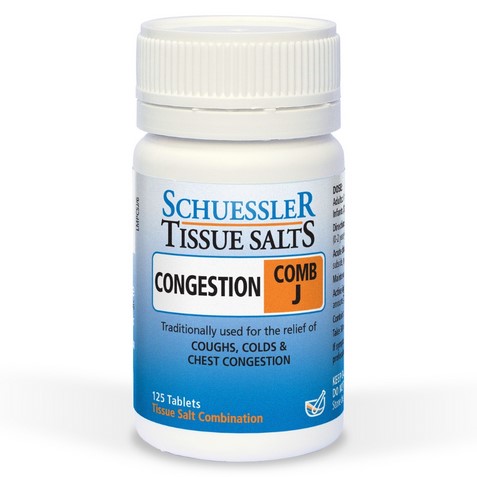 Schuessler Tissue Salts Comb J Congestion 125 tab