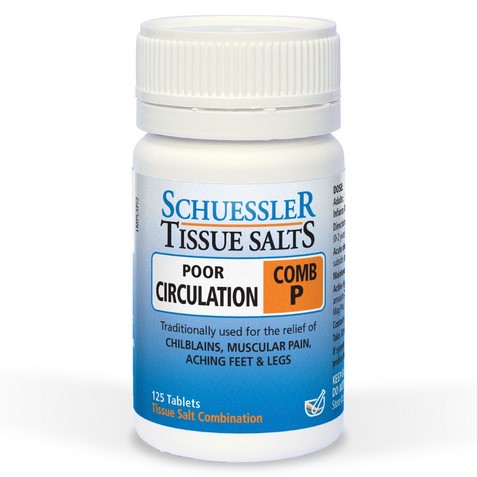 Schuessler Tissue Salts Comb P Poor Circulation 125 tab