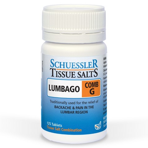 Schuessler Tissue Salts Combo G Lumbago 125 tab