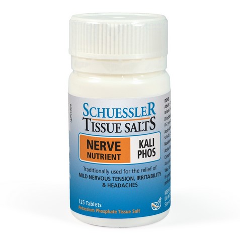 Schuessler Tissue Salts Kali Phos 6X Nerve Nutrient 125 tab