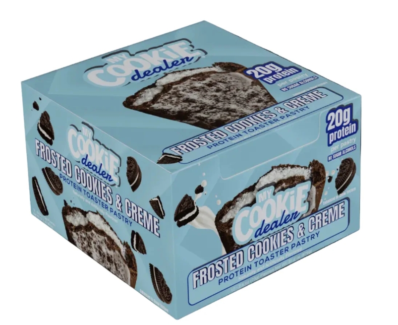 My Cookie Dealer 20g Protein 12 Pastry  Frosted Cookies & Creme Flavor