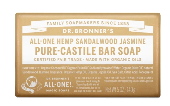 Dr. Bronner's Magic Soaps Organic Castile Bar Soap Cherry Blossom 5 oz