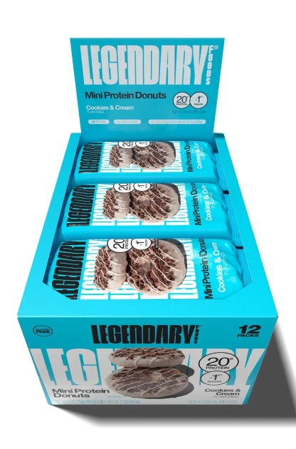 Legendary Protein Donuts Cookies & Cream 12 pk