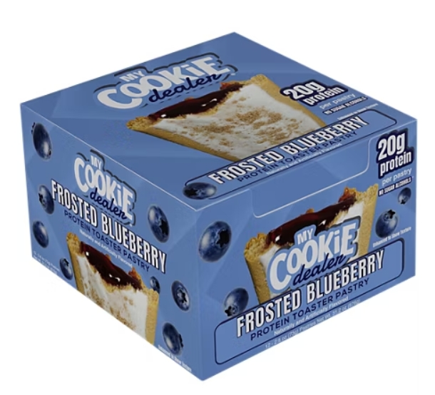 My Cookie Dealer 20g Protein 12 Pastry  Frosted Blueberry Flavor