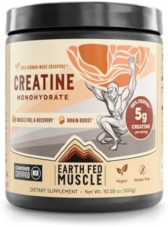 Earth Fed Muscle Creatine Monohydrate 60 Servings