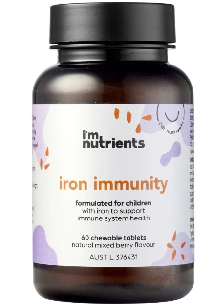 I'm Nutrients Children's Iron Immunity 60 Chews Tablets