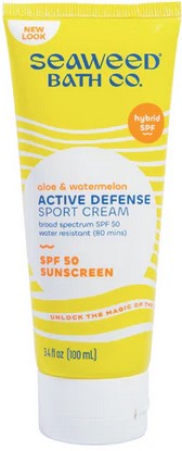 Seaweed Bath Co. - Active Defense Cream Spf 50  3.4 ounce